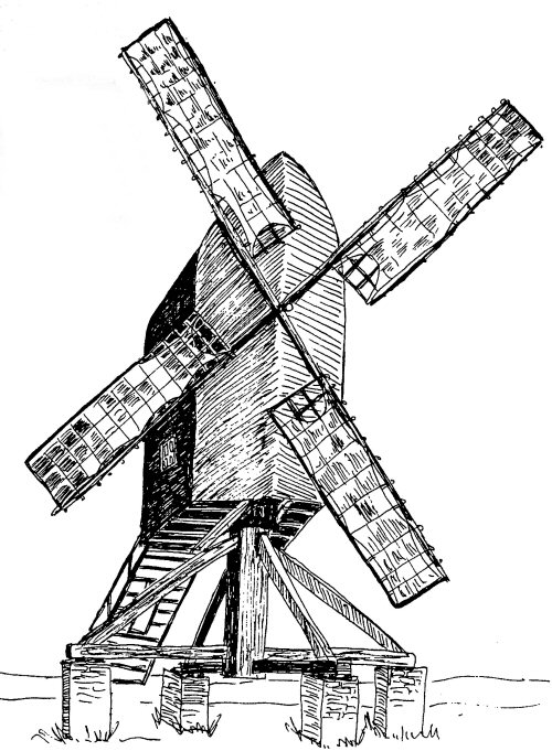 Picture: illustration of an old mill in Colton